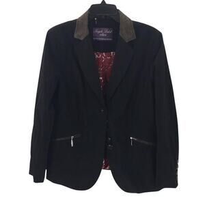 Vintage Purple Label by NVSCO 5 button Cotton Jacket Black Size L/XL